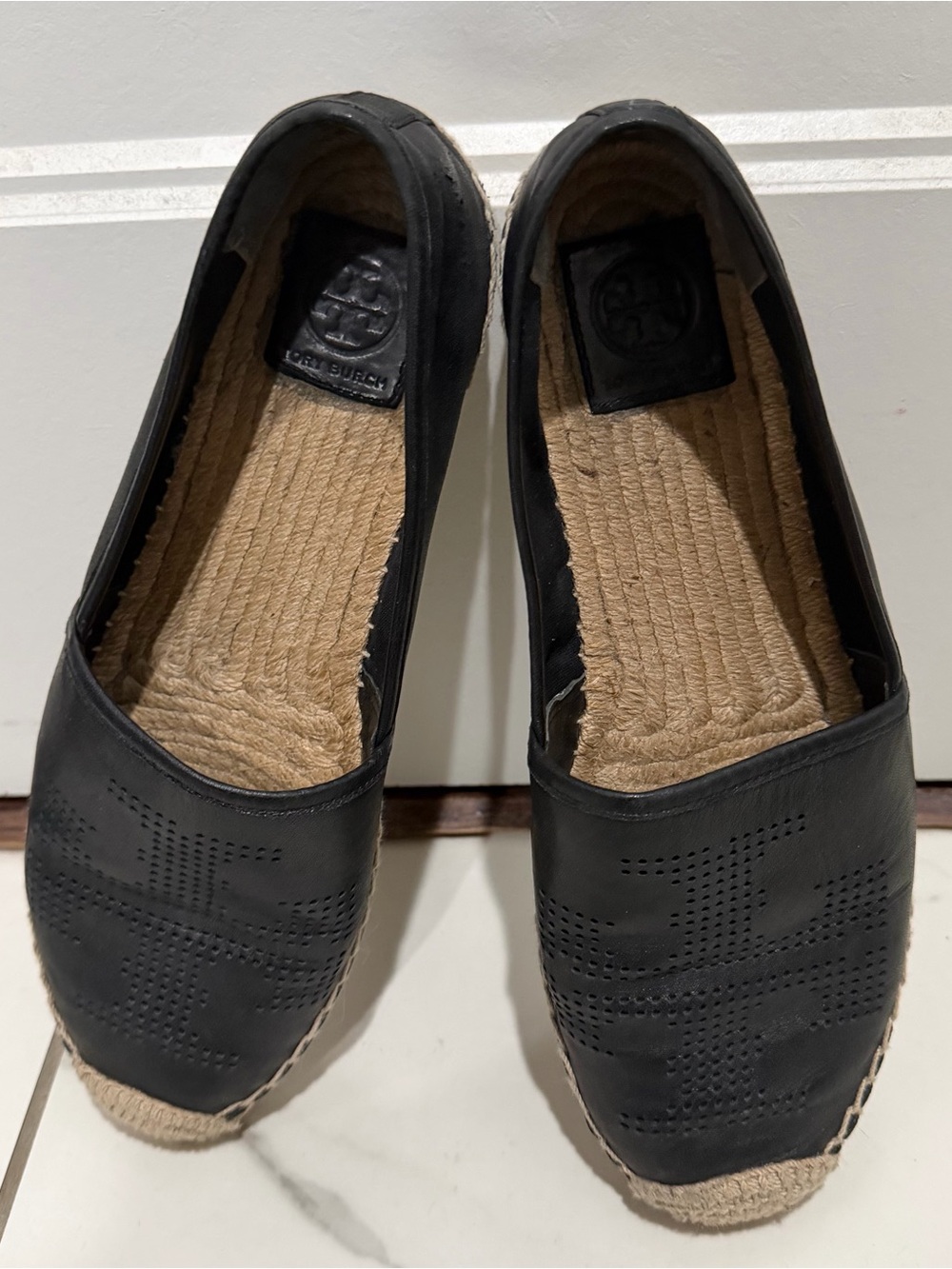 Tory Burch Black Women’s Espadrille Slip-Ons